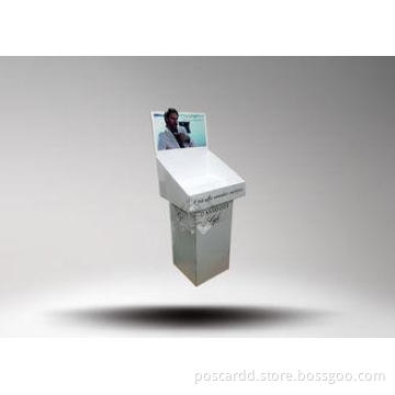 Glossy Varnishing Corrugated Cardboard Display , Retail Dis